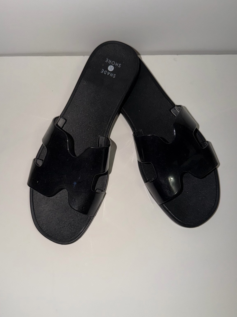 Shade & Shore Black/clear Sandals